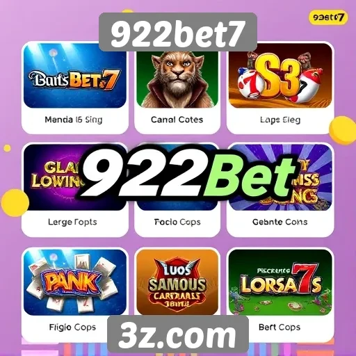 Análise dos jogos disponíveis no site 922bet7