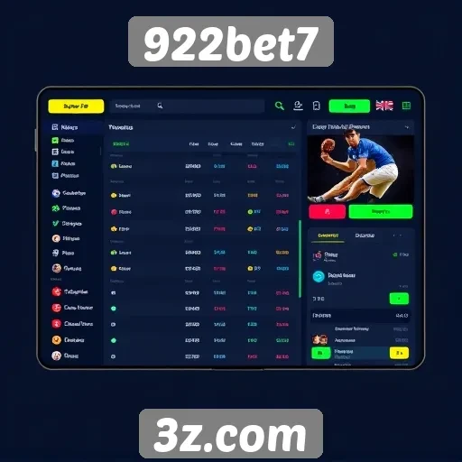 Facilidade de uso da interface do 922bet7